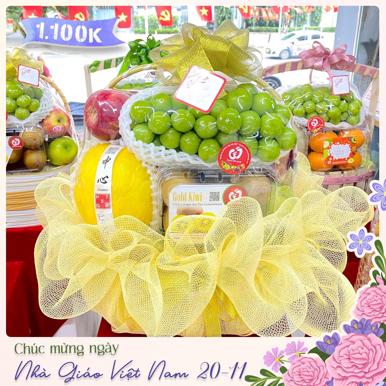 TC18 - Lẵng hoa quả cao cấp